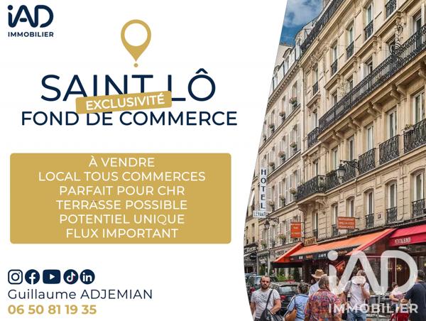 Droit au bail à vendre 40 m² Saint-Lô