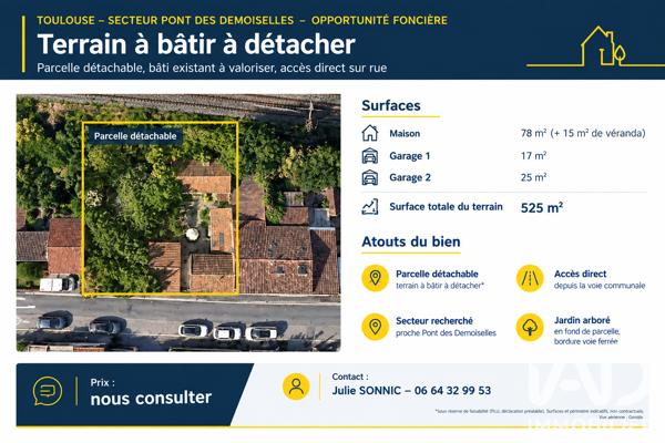 Maison à vendre 4 pièces 78 m² Toulouse