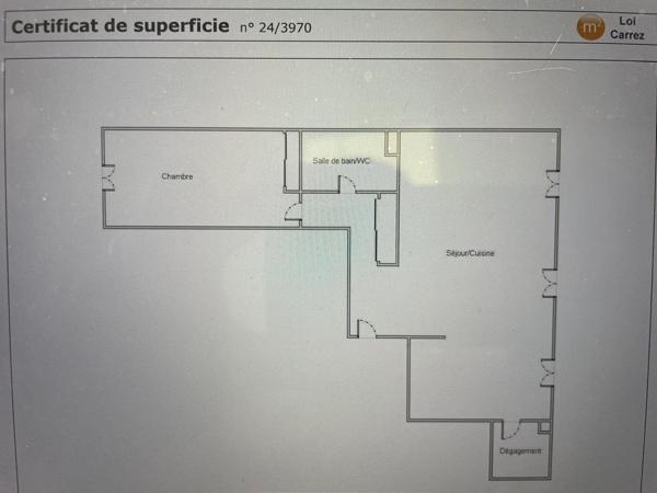 Appartement rénové de 61 m²