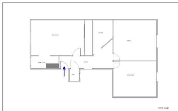 Appartement à vendre    3 pièces • 48,17 m2 Paris 18