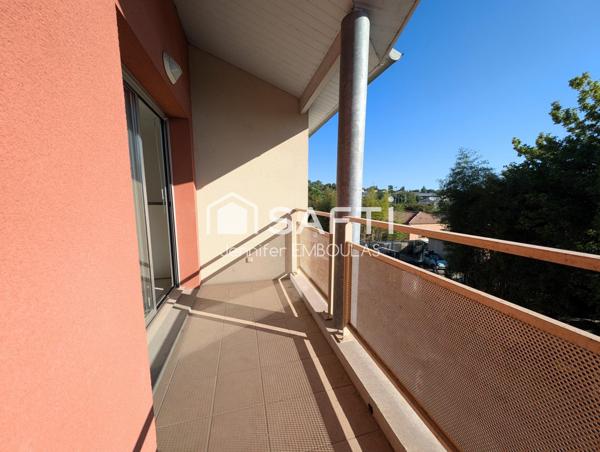 Appartement T3 avec balcon et garage