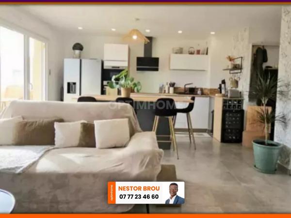 FRONTIGNAN (34) - TER 10 MIN DE MONTPELLIER - APPARTEMENT 3 PIECES 66 m² AVEC TERRASSE, PARKING, LOCAL A VÉLOS