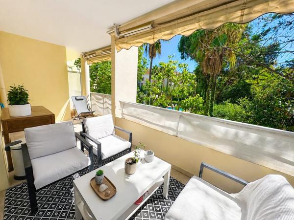 CANNES LA BOCCA / LE CANNET – T2 AVEC GRANDE TERRASSE, PISCINE, PARKING & CAVE
