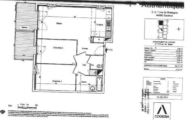 Appartement 3 pièces - 44880 Sautron