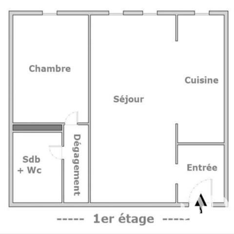 Appartement à vendre 2 pièces 53,5 m² Garges-lès-Gonesse