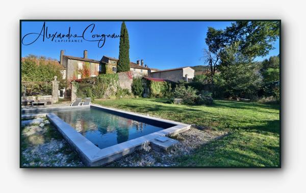 Maison à vendre 9 pièces DOURGNE (81) - 307 m² grand jardin clos piscine et dépendance