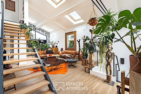 Loft en triplex avec terrasse et courette
