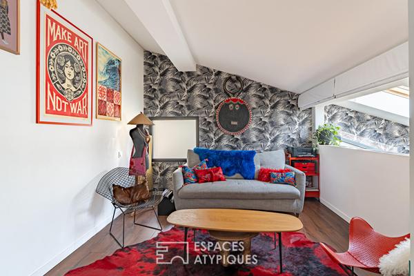 Loft en triplex avec terrasse et courette