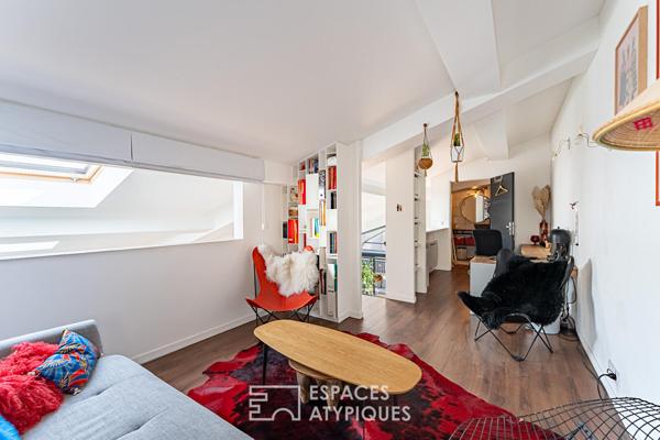 Loft en triplex avec terrasse et courette