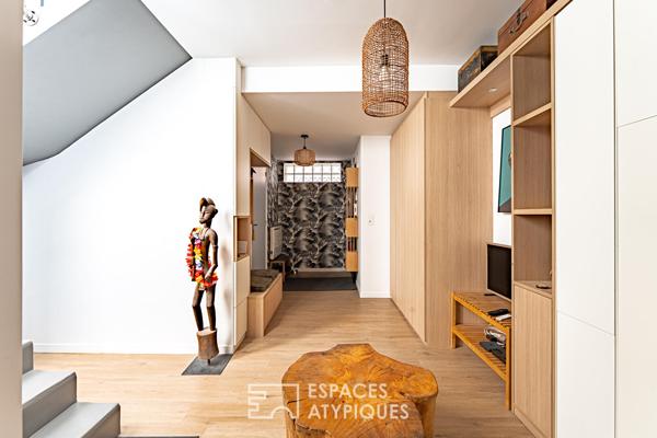 Loft en triplex avec terrasse et courette