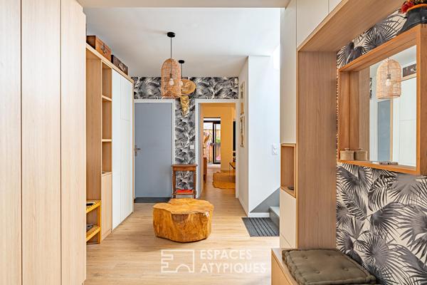 Loft en triplex avec terrasse et courette