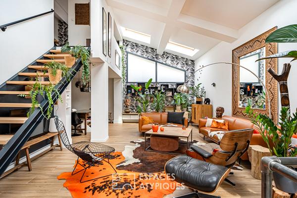 Loft en triplex avec terrasse et courette