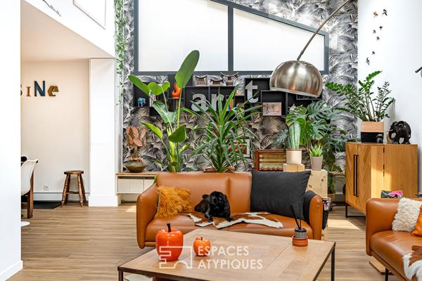 Loft en triplex avec terrasse et courette