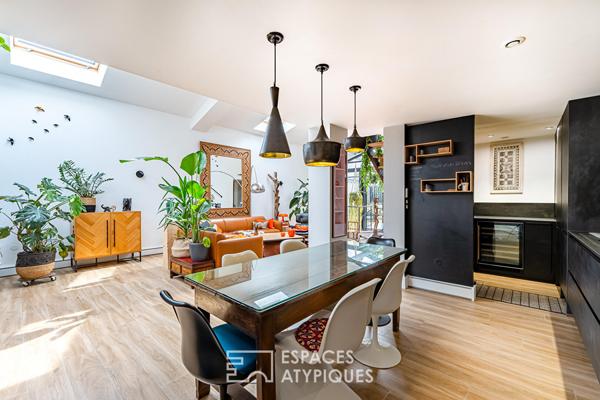 Loft en triplex avec terrasse et courette