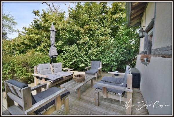 Maison Landaise de charme de 140 m² à vendre 6 pièces CASTETS (40) au calme avec piscine.