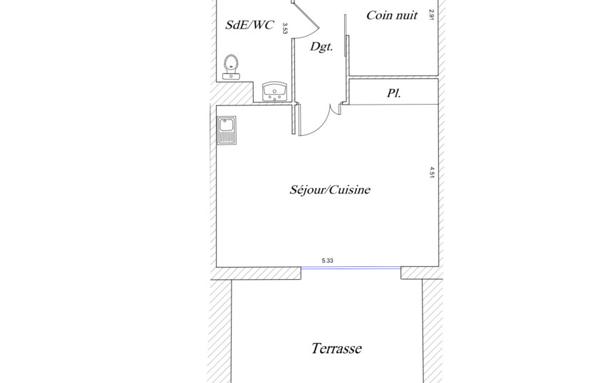 Appartement de 38 m²