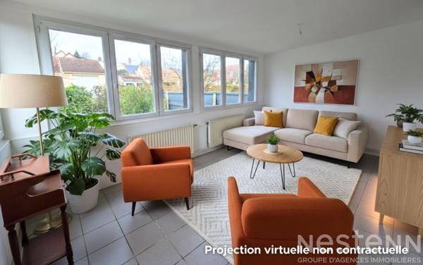 Maison avec jardin et véranda au Mans ? 2 à 3 chambres, garage et proche des commodités