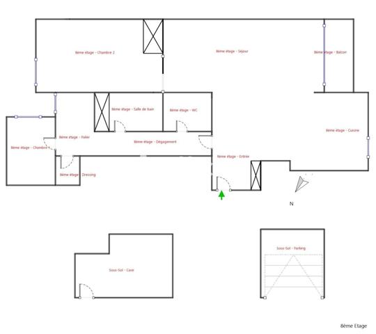 Appartement
         3 pièces
        - 77 m² Exclusivité 745 000 € *