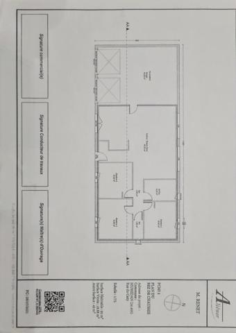 Maison neuve de plein pied avec double garage