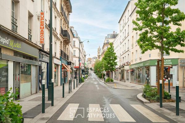 Appartement sous les toits en centre ville
