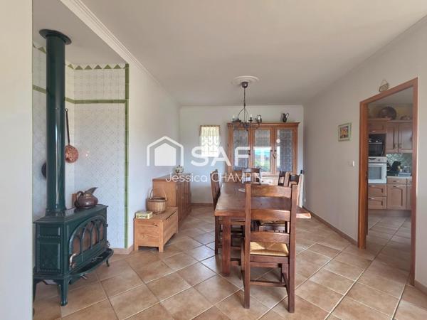 Maison contemporaine de plain-pied 4 chambres et terrain arboré , vue Pyrénées