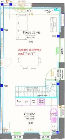 Appartement Duplex à vendre  4 pièces - 93,49 m2 MONTAUBAN - 82