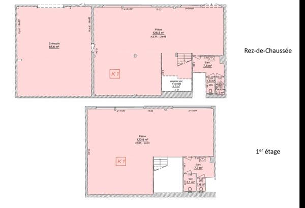 Local d'activité et bureau à Louer à Saint-Priest