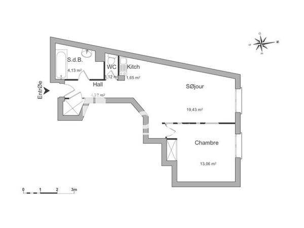 Location Appartement 2 pièces 39.54 m² - 80 RUE DU COLOMBIER Orleans 45000