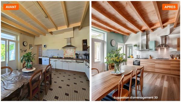 Maison de bourg en pierre