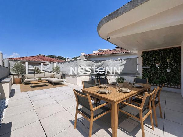 TOIT TERRASSE 75M² EN DUPLEX - 5P - 109M² - GARAGE - FAIBLE CHARGE - DERNIER ÉTAGE