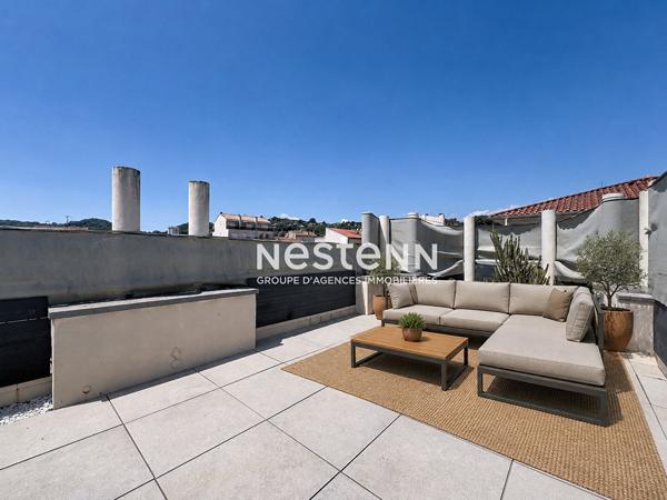 TOIT TERRASSE 75M² EN DUPLEX - 5P - 109M² - GARAGE - FAIBLE CHARGE - DERNIER ÉTAGE