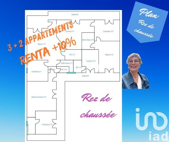 Immeuble à vendre 205 m² Jonzac