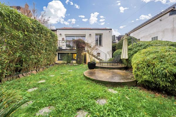 Maison rare face au parc – jardin plein sud
