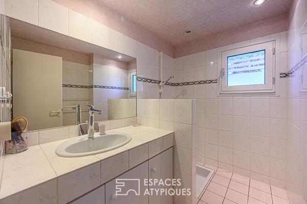 Vannes rive gauche : maison avec terrasse ouest et vue sur le port