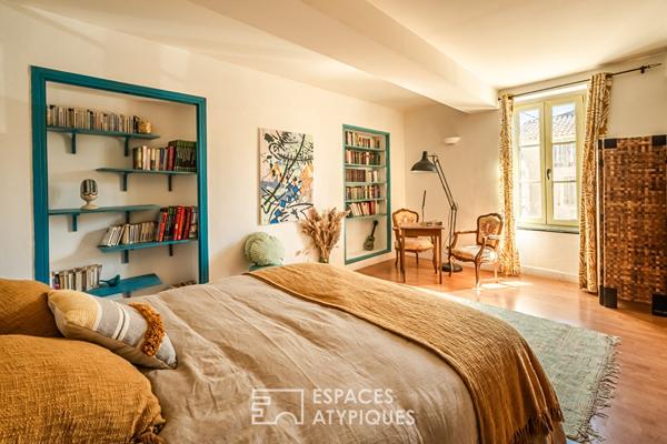 Élégante bourgeoise avec terrasse sur les toits