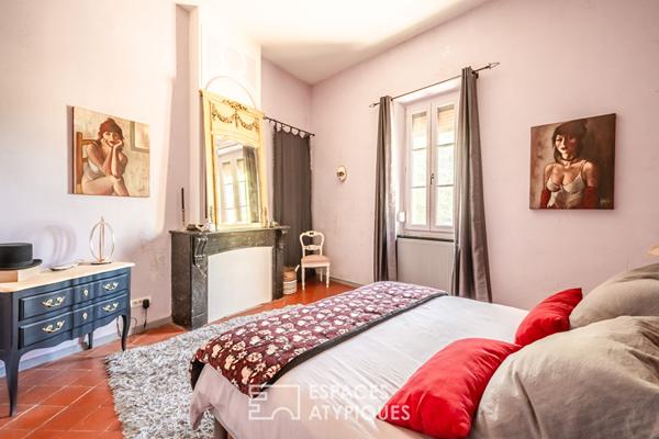 Élégante bourgeoise avec terrasse sur les toits