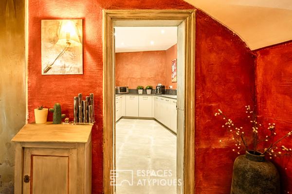 Élégante bourgeoise avec terrasse sur les toits