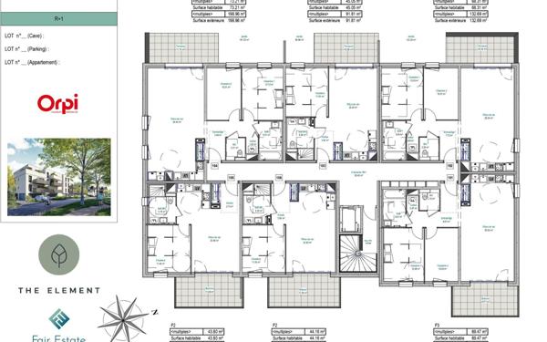 Appartement à vendre    2 pièces • 45,25 m2 Mont-Saint-Martin