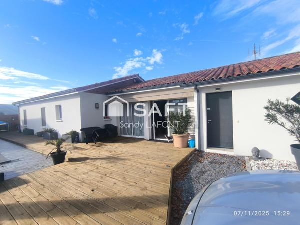 Maison 135m2 avec piscine, cuisine d'été et garage