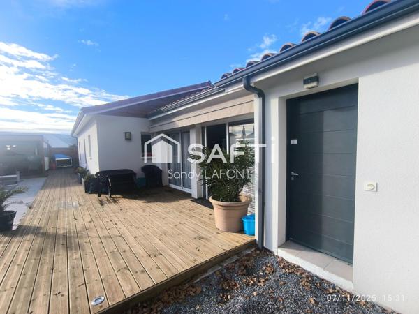 Maison 135m2 avec piscine, cuisine d'été et garage