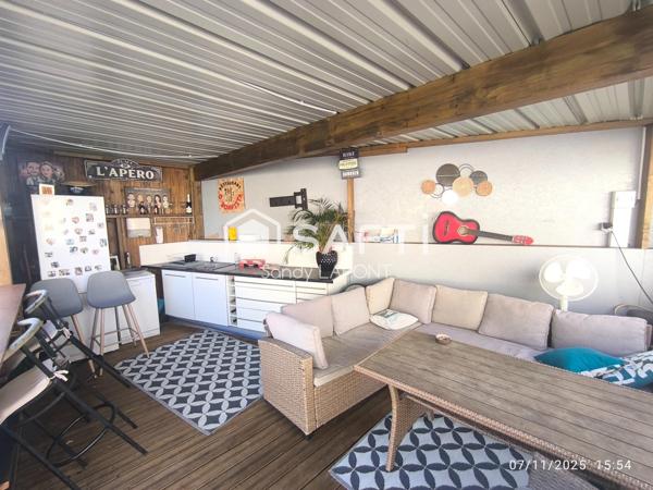 Maison 135m2 avec piscine, cuisine d'été et garage