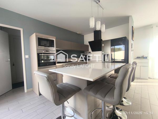 Maison 135m2 avec piscine, cuisine d'été et garage