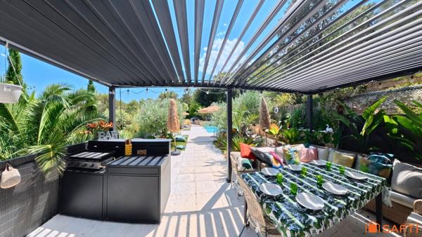 Bagnols-sur-Cèze — Villa provençale de 150 m² sur 5 094 m², piscine, 2 dépendances, DPE A, aucun vis-à-vis