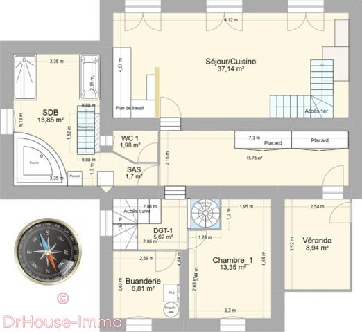 Maison à vendre 7 pièces de 140 m²