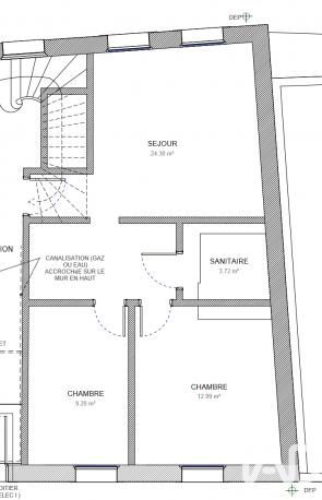 Appartement à vendre 3 pièces 51 m² Moulins-lès-Metz