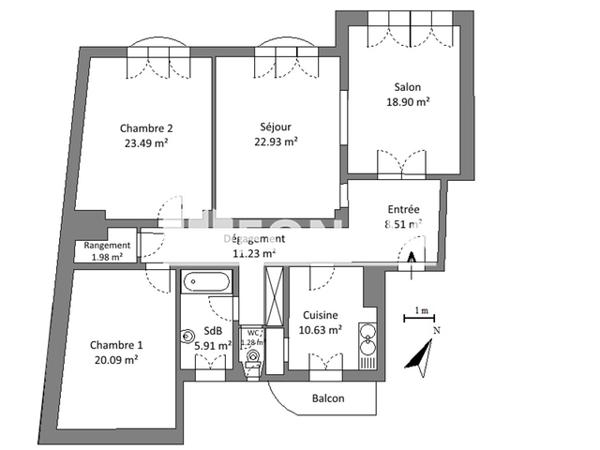 Location Appartement 4 pièces 124.95 m² - 6 QUAI DE PARIS Strasbourg 67000