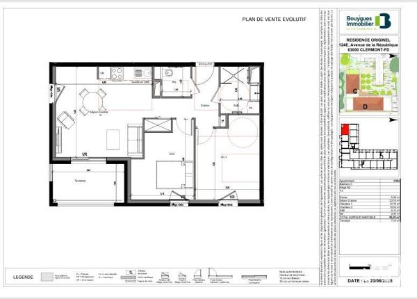 Appartement (neuf) à vendre 3 pièces 58 m² Clermont-Ferrand