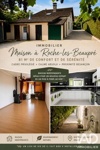 Maison à vendre 3 pièces 81 m² Roche-lez-Beaupré