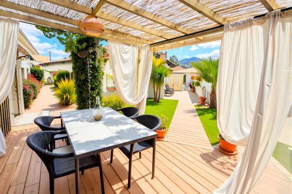 cazaux maison 85 m² de plain-pieds avec deux chalet independants piscine