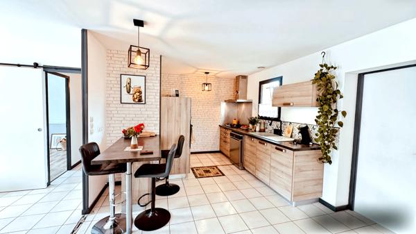 cazaux maison 85 m² de plain-pieds avec deux chalet independants piscine